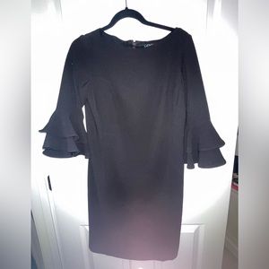 Ralph Lauren black dress with bell sleeves
